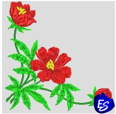 Çiçek nakış deseni