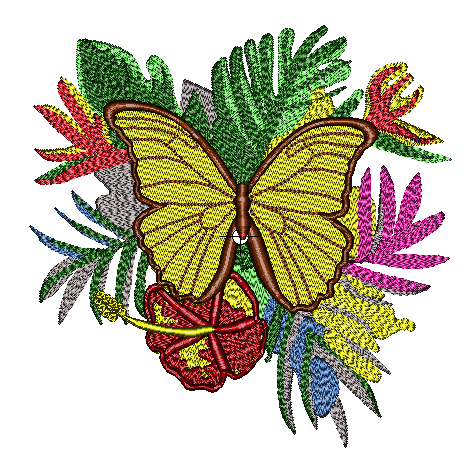 RANIR KIRLENT KELEBEKLİ nakış deseni