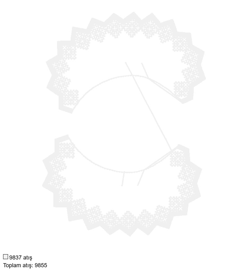 0-6 Cross Point Collar nakış deseni