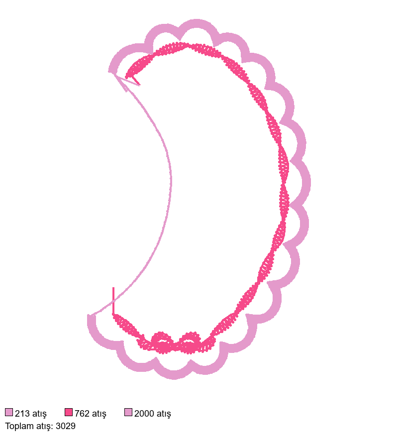 0-6 Scalloped Swbow Collar nakış deseni