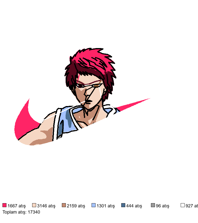 221 Nike SEIJURO AKASHI nakış deseni