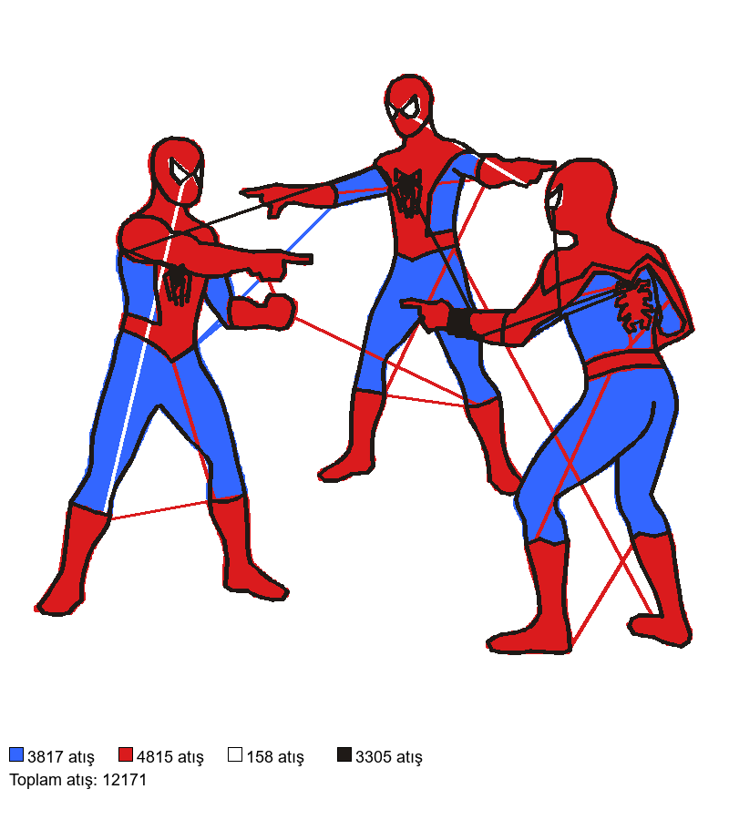 46 Spider man 3 nakış deseni