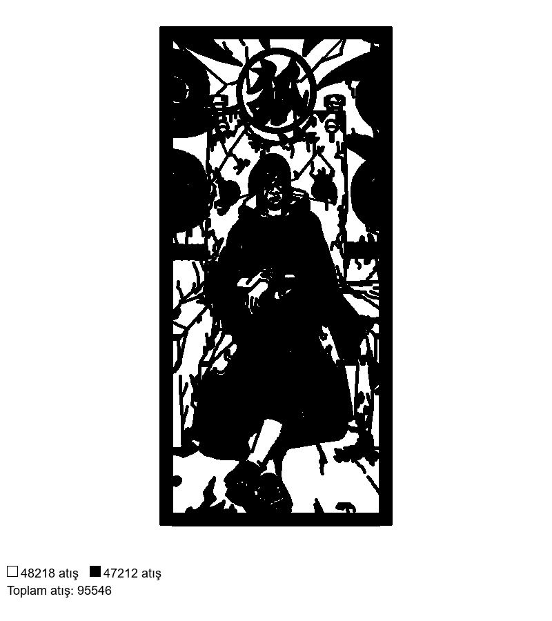 464 itachi black rectangle nakış deseni