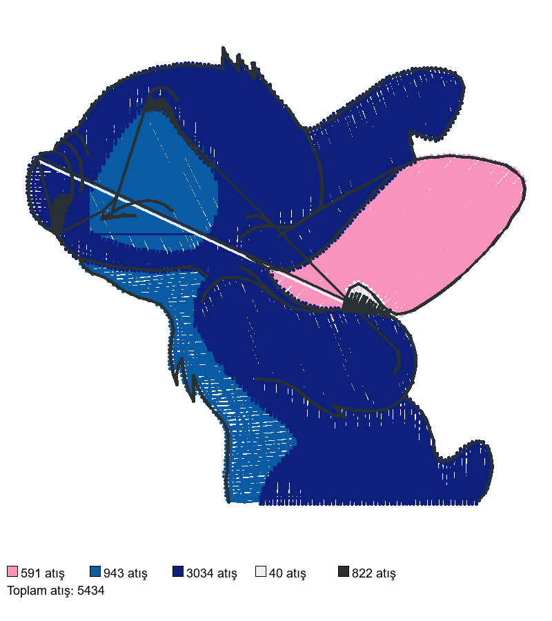 516 Stich nakış deseni