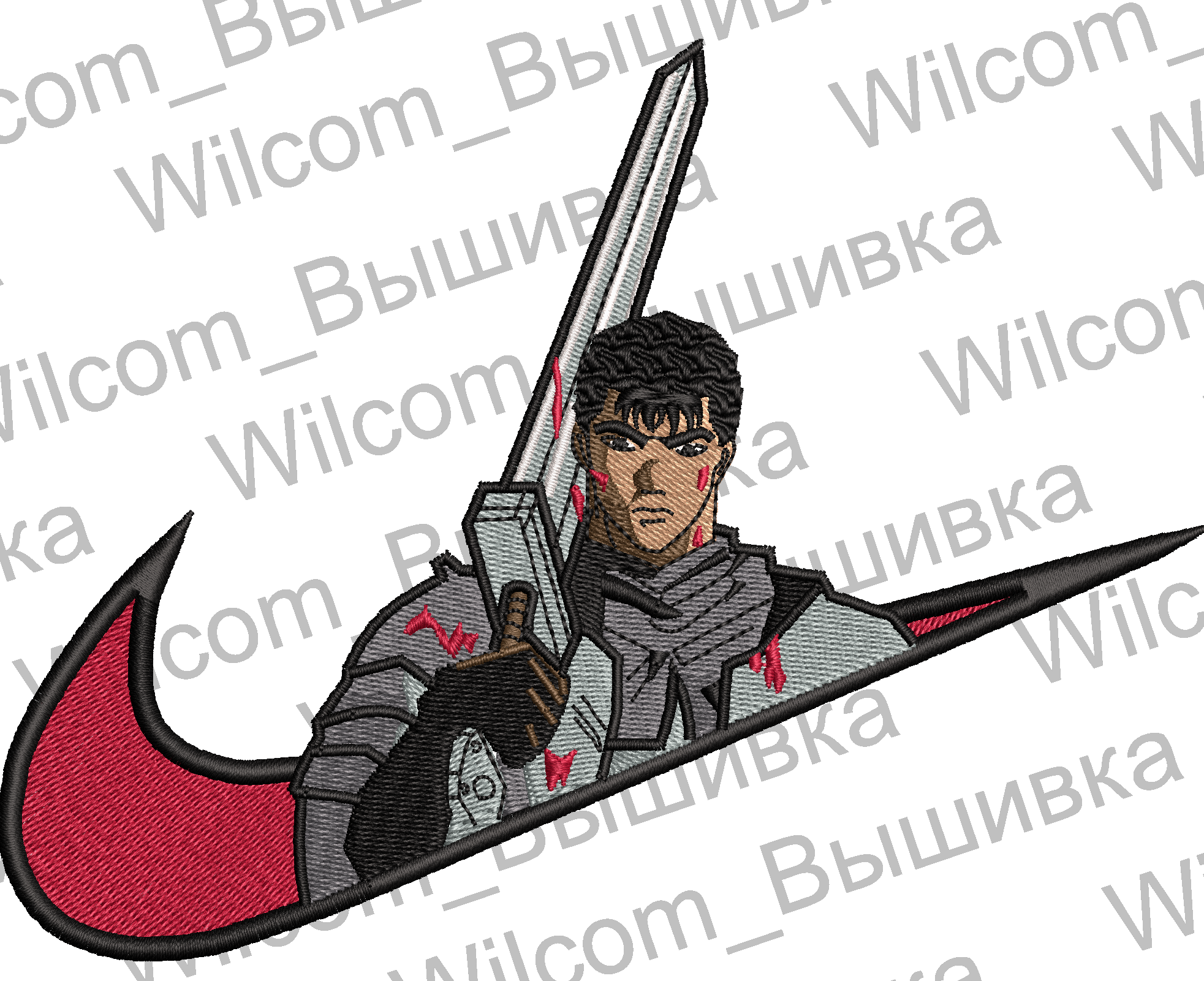 55 Nike Berserk nakış deseni