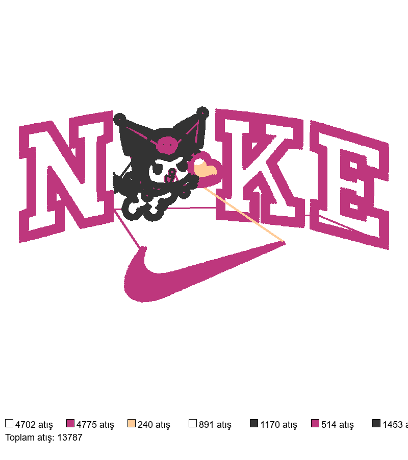 74 Nike Angel »áÓ¡á´ nakış deseni