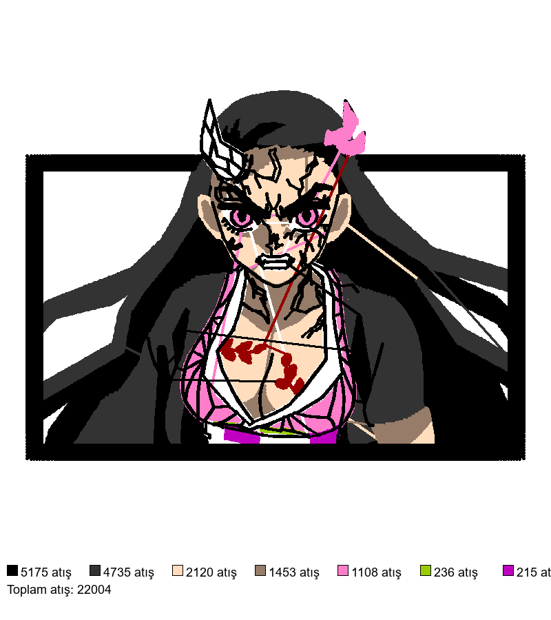 89 Box Nezuko V2 nakış deseni